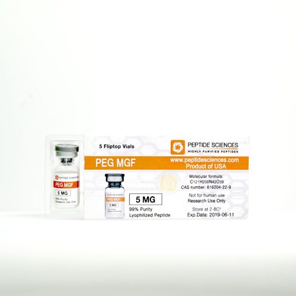 para deportistas | PEG MGF 5 mg Peptide Sciences embalaje | foto |