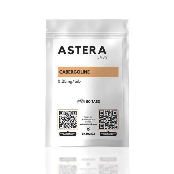 para deportistas | Cabergoline 0,25 mg Astera Labs embalaje | foto |